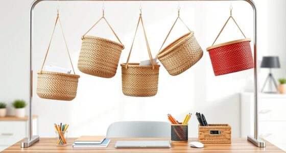 top desk hanging basket options