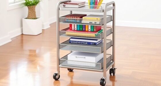 top mesh office storage carts