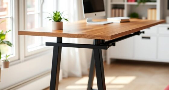 top standing desk shelf options