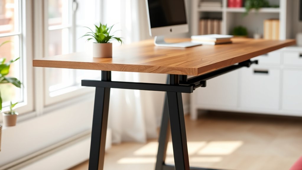 top standing desk shelf options