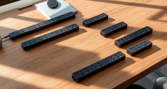 top surge protected desk strips