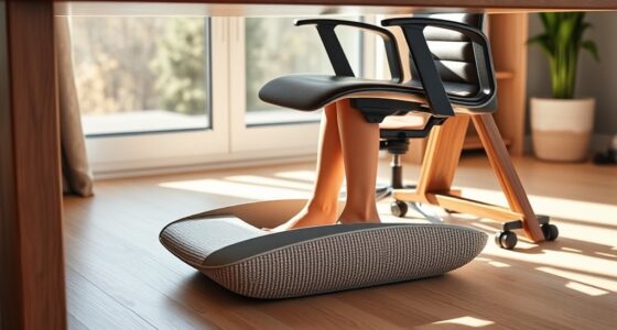 top under desk foot swing options