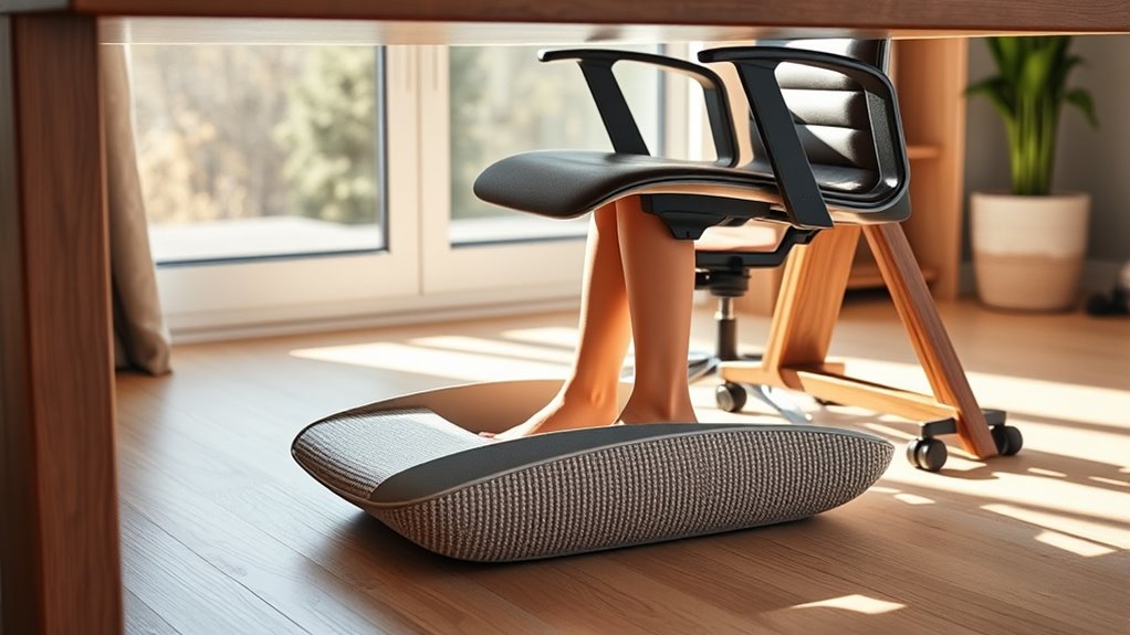 top under desk foot swing options