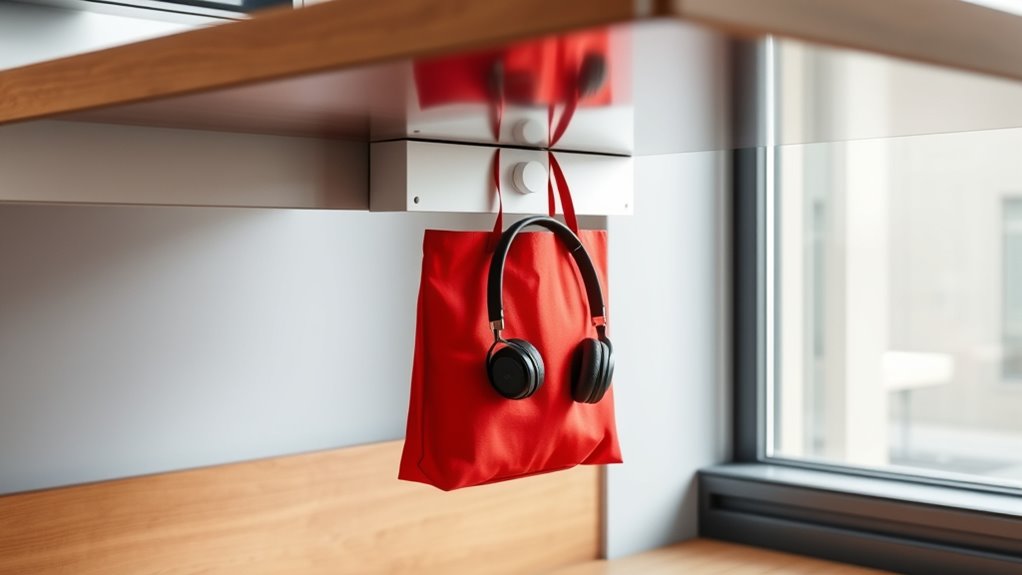top under desk hook options