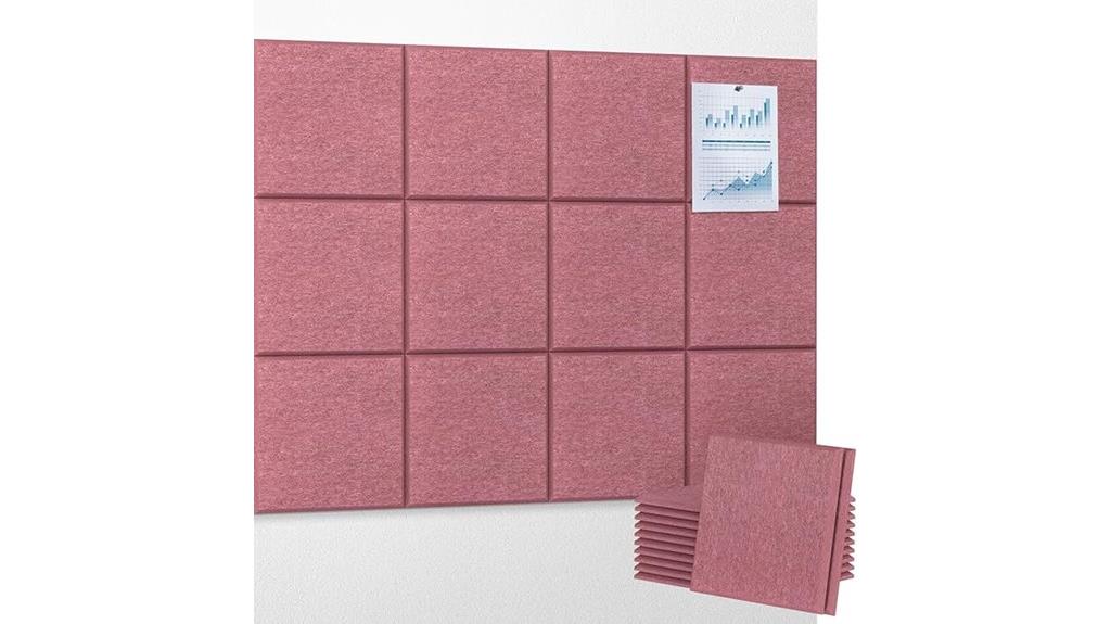 twelve acoustic wall panels