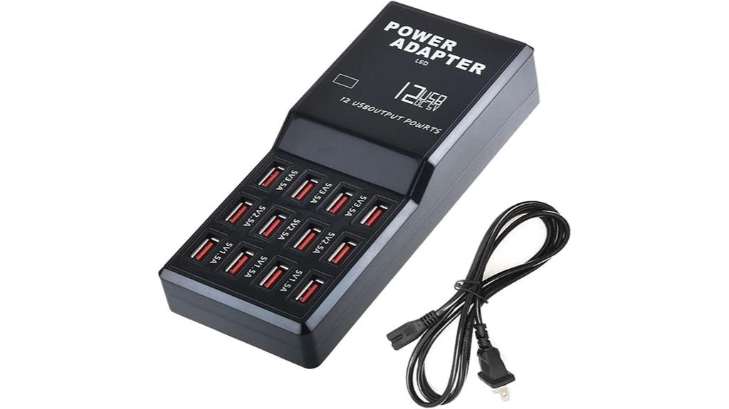 twelve port 60w usb charger