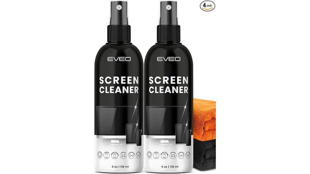 two pack screen cleaning