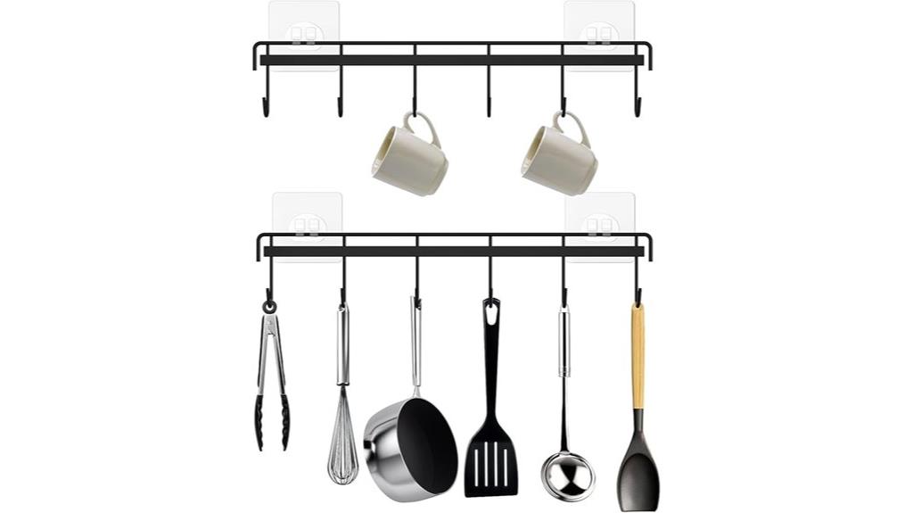 two piece wall mount hooks