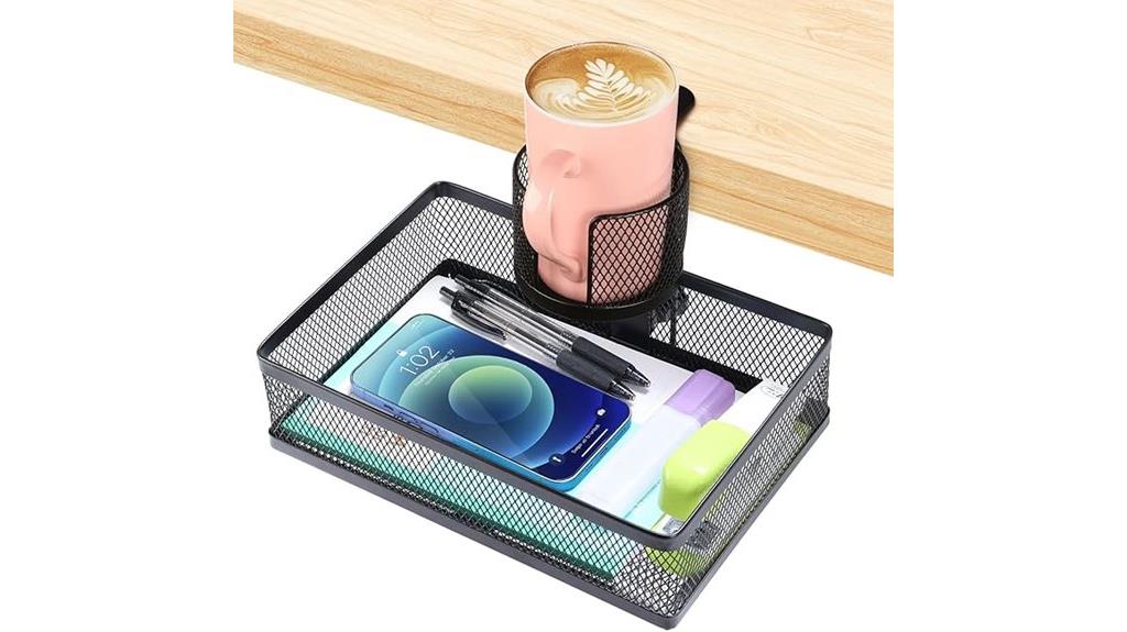 under desk organizer cup