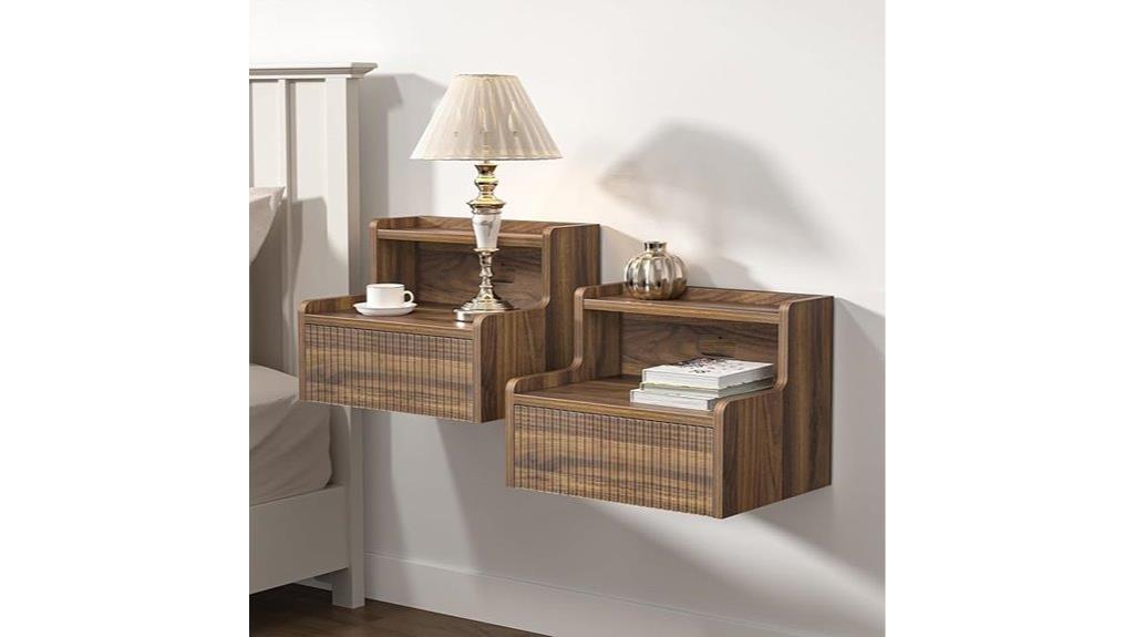 wall mounted floating nightstands