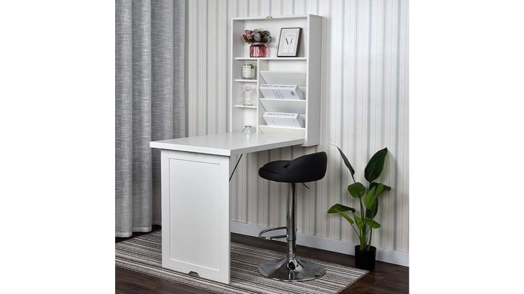 wall mounted fold out desk