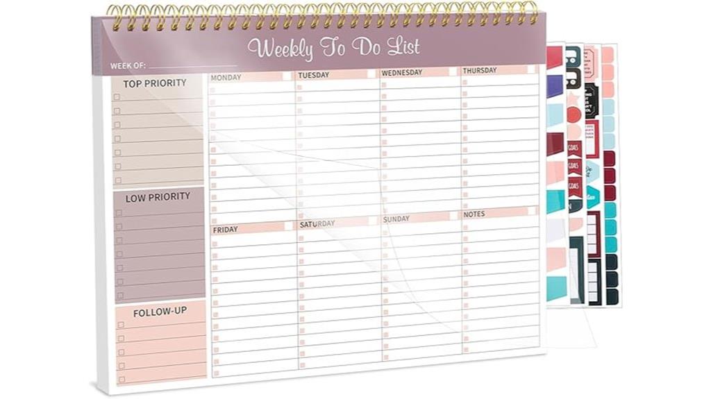 weekly planner notepad