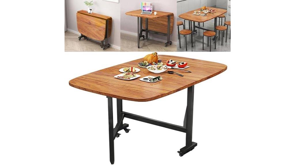 wheeled multi purpose dining table