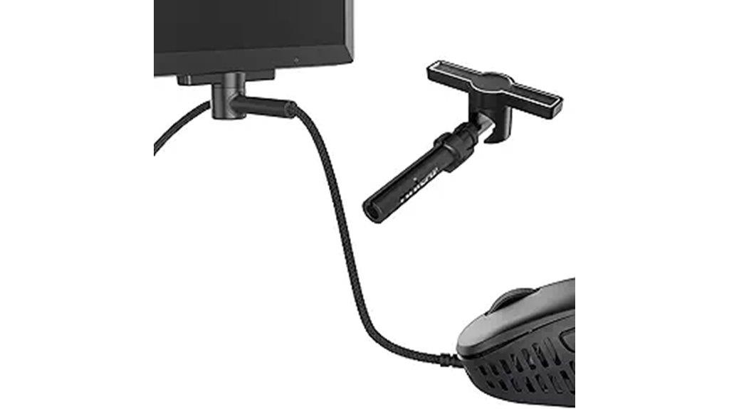 wired mouse with bungee