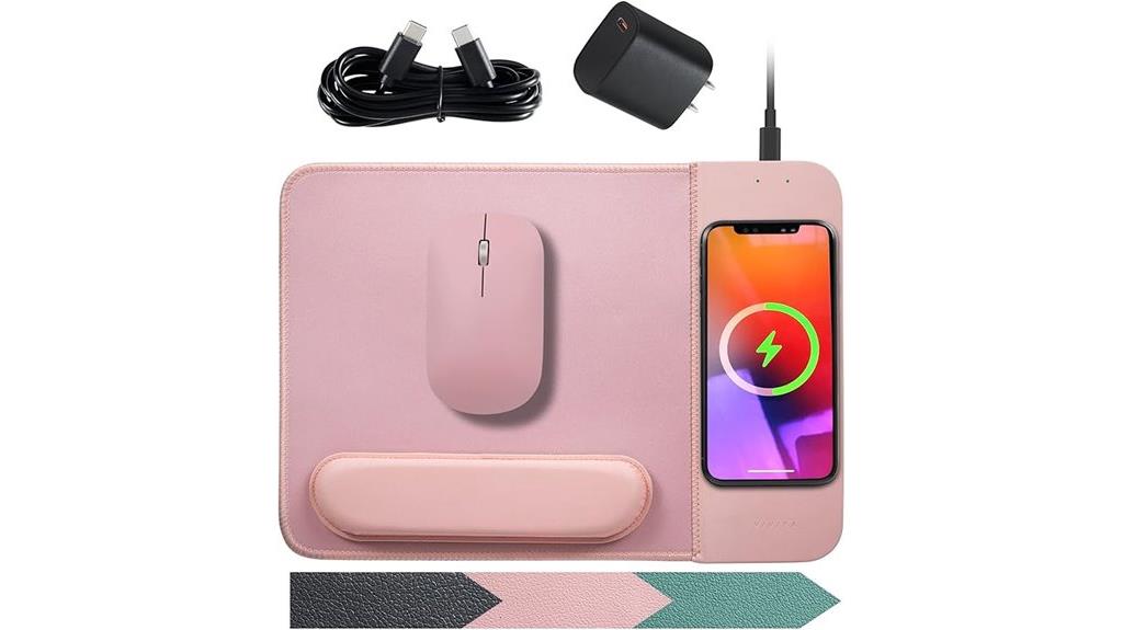 wireless charging mouse pad