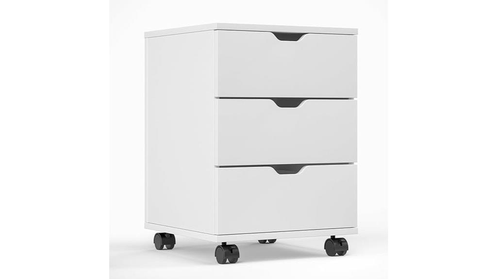 wooden home office storage