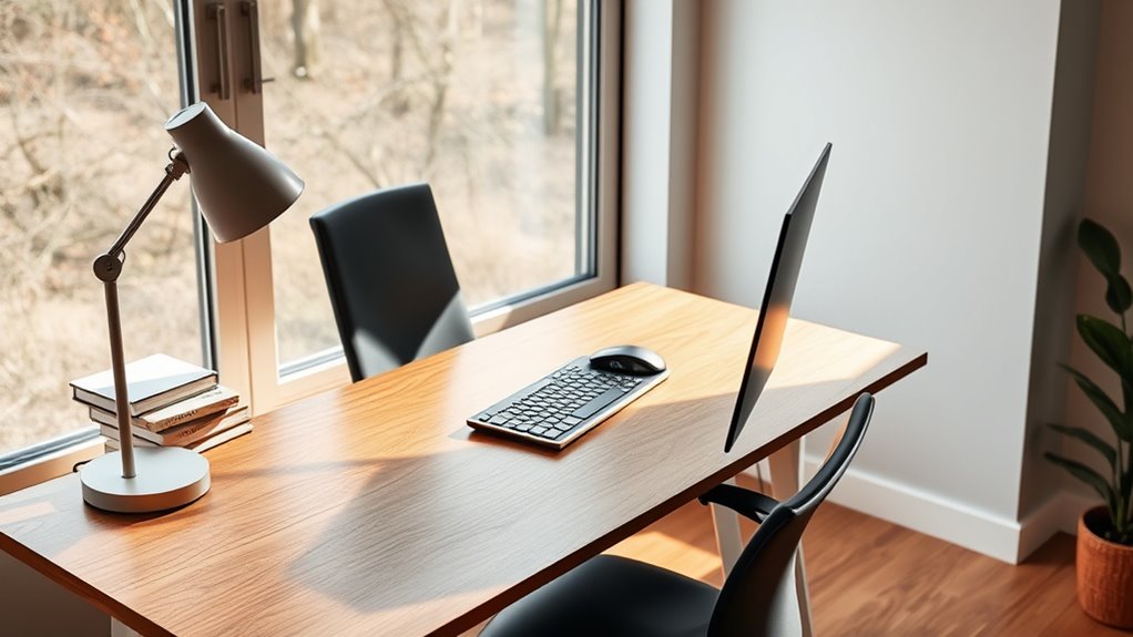 adjust desk for comfort