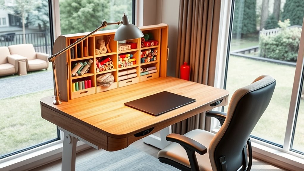 adjustable ergonomic crafting station