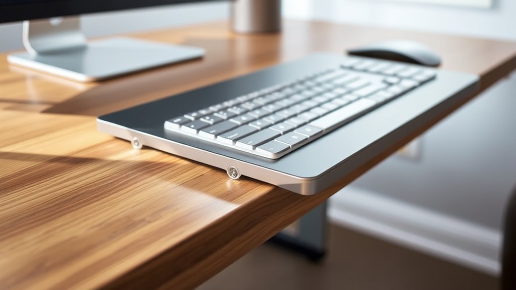 adjustable ergonomic keyboard tray