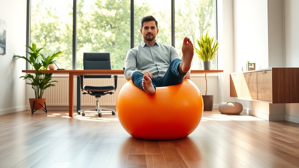 benefits of exercise ball chairs