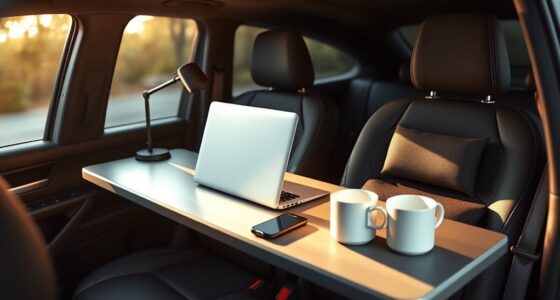 car office ergonomic setup