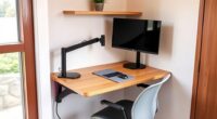 compact ergonomic workspace