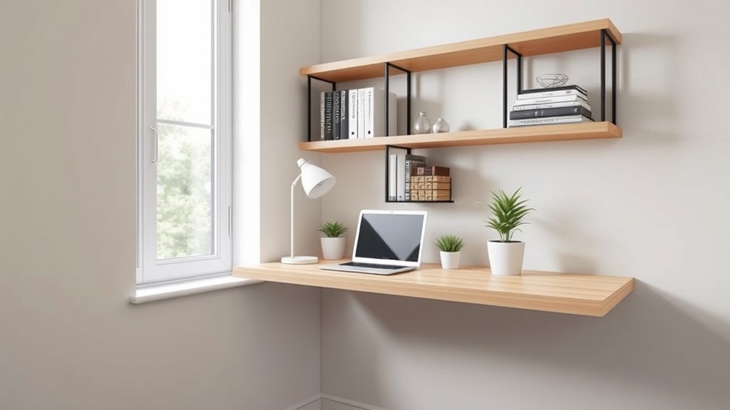 compact home office setup