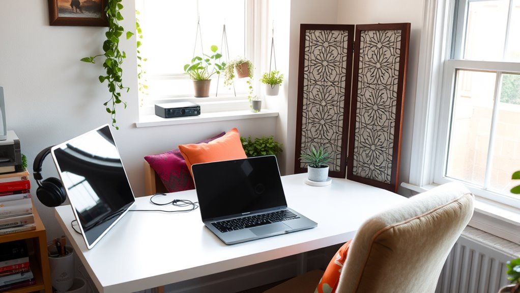 create peaceful ergonomic workspace