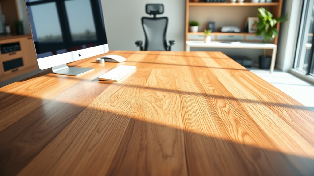 desk size influences comfort