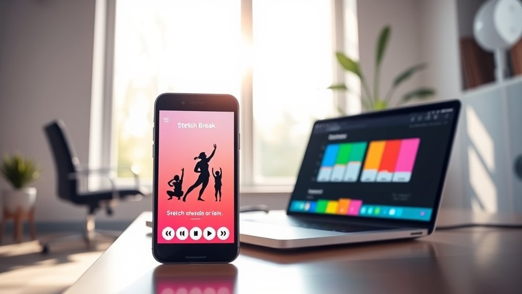 effectiveness of stretch break apps