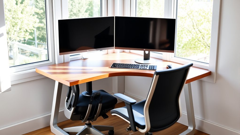 ergonomic corner desk benefits