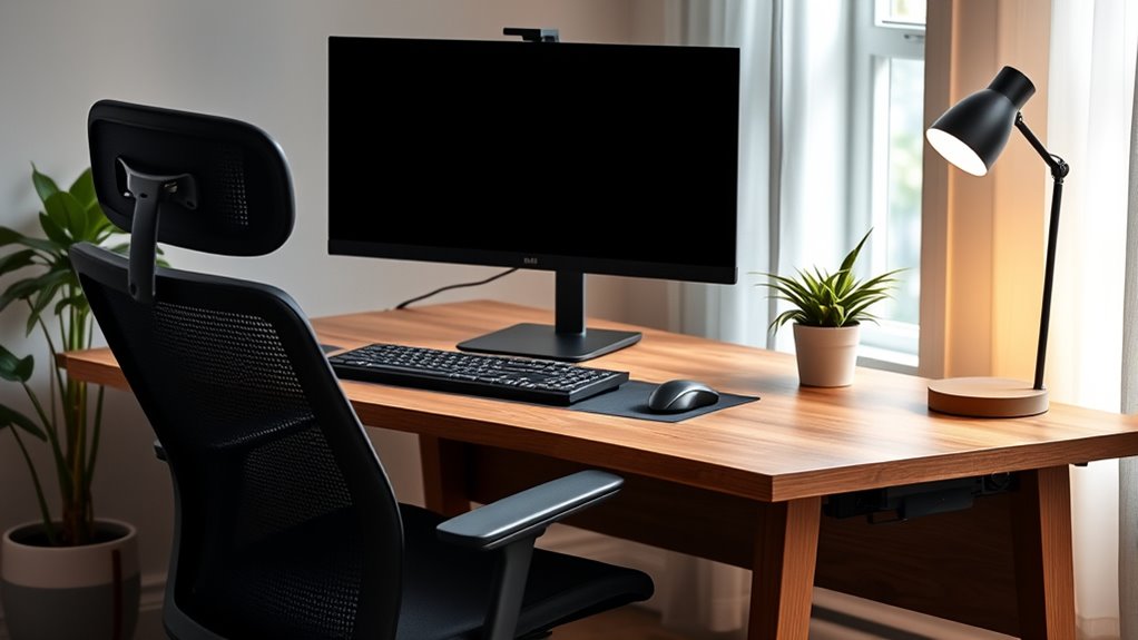 ergonomic setup for comfort