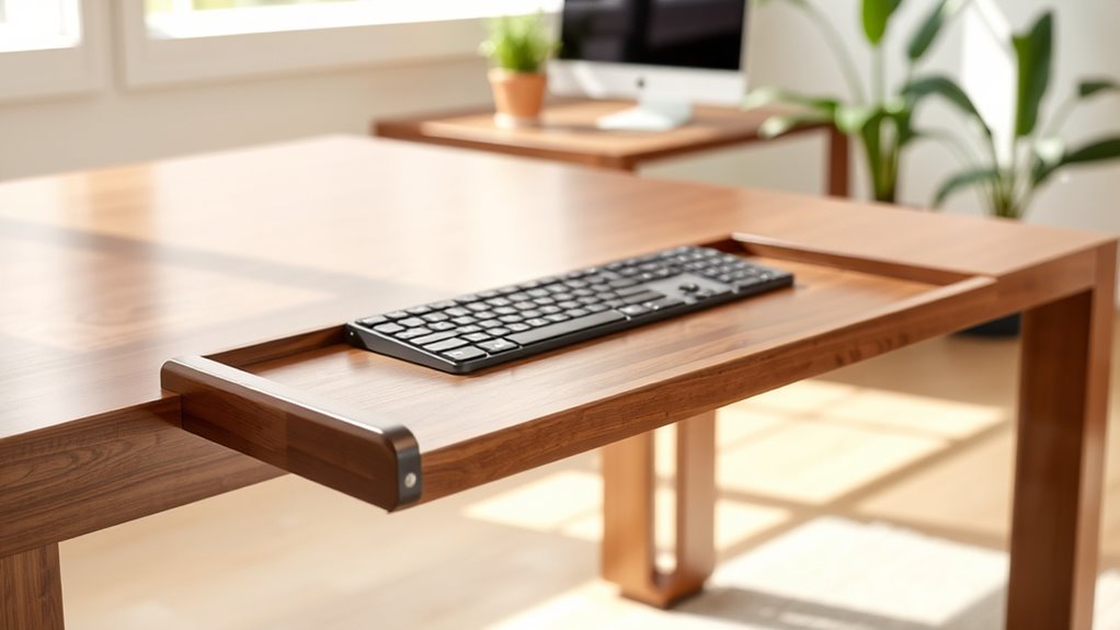 installing a keyboard tray