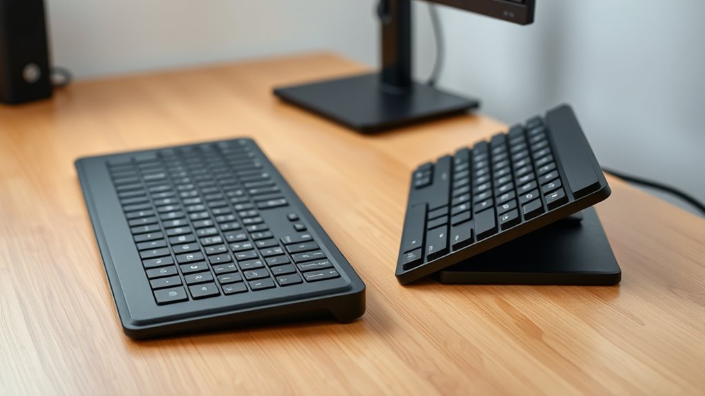 keyboard positioning for health