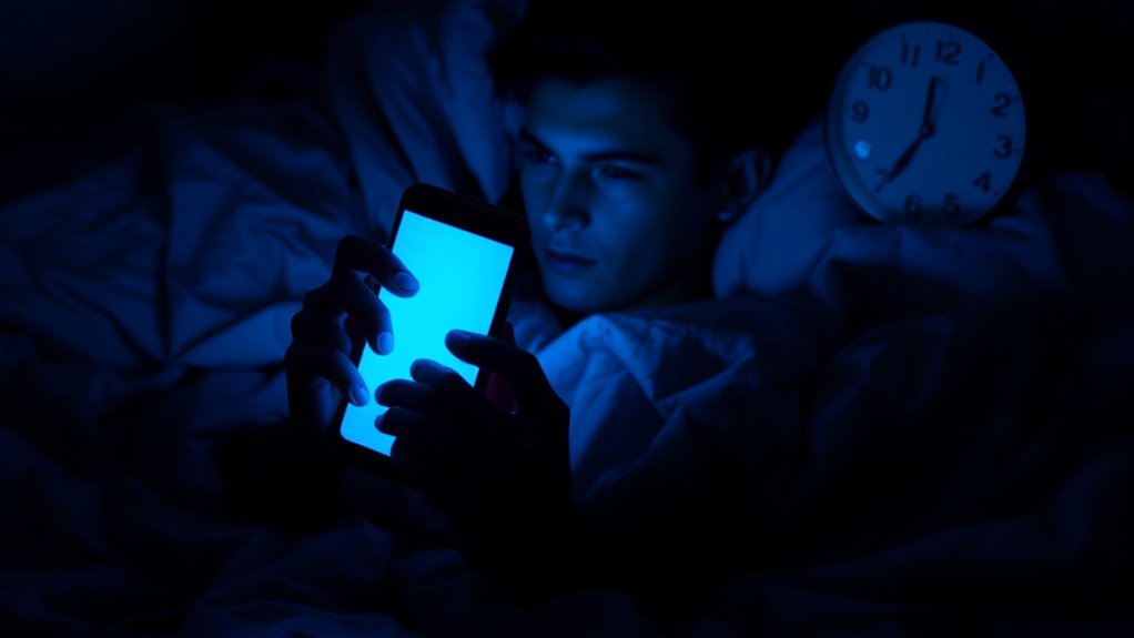 limit blue light exposure