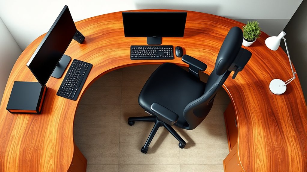 optimize ergonomic desk setup