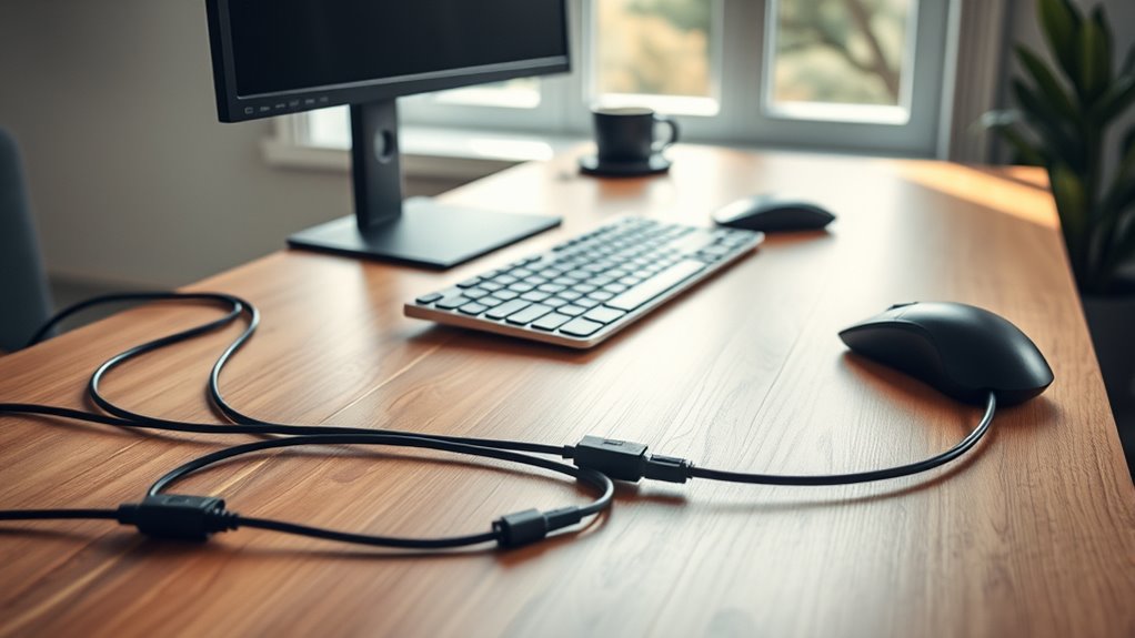 organized desk cable solutions