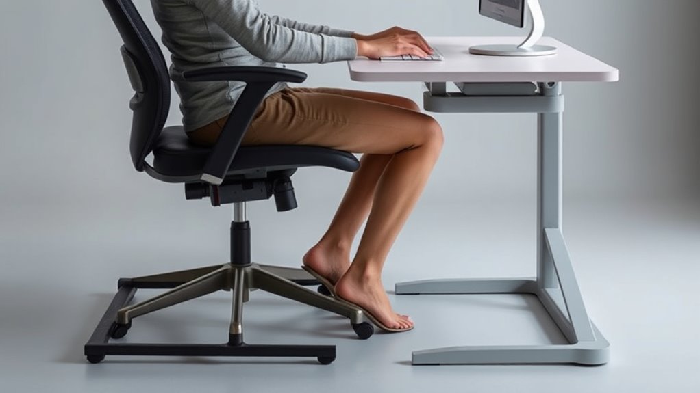 petite ergonomic workspace setup