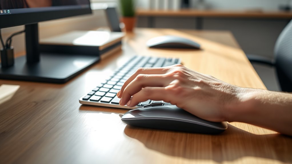 proper ergonomic desk setup
