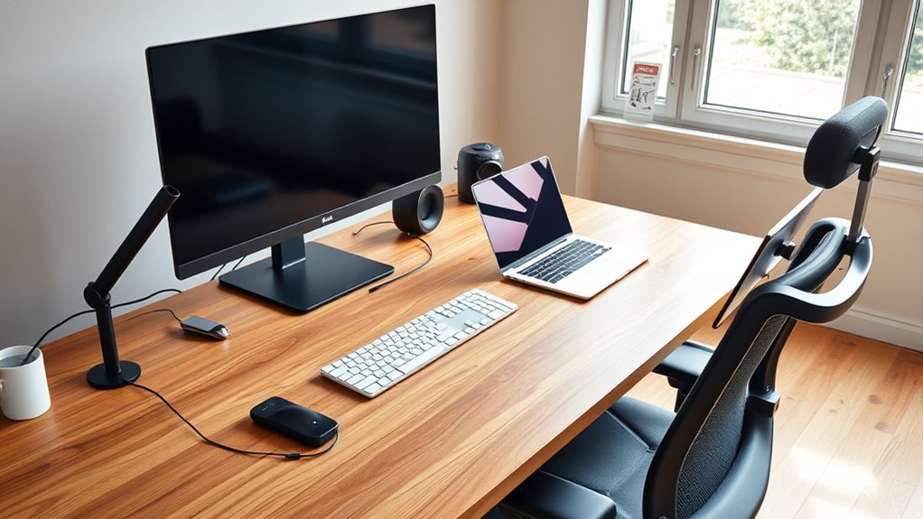 proper ergonomic device placement