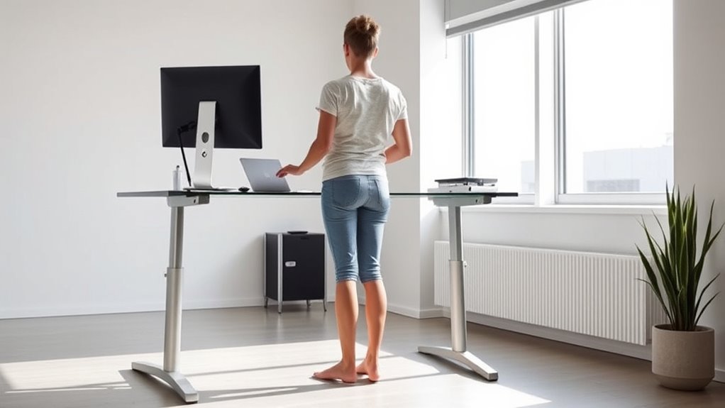 proper ergonomic standing setup