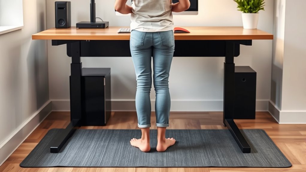 proper standing desk posture
