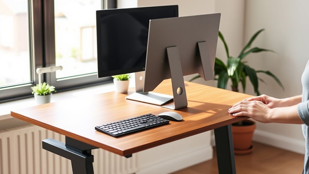 smooth standing desk transition