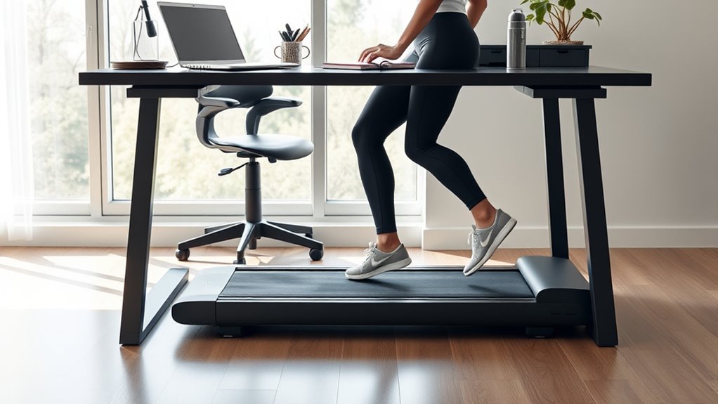 walking while working comfortably