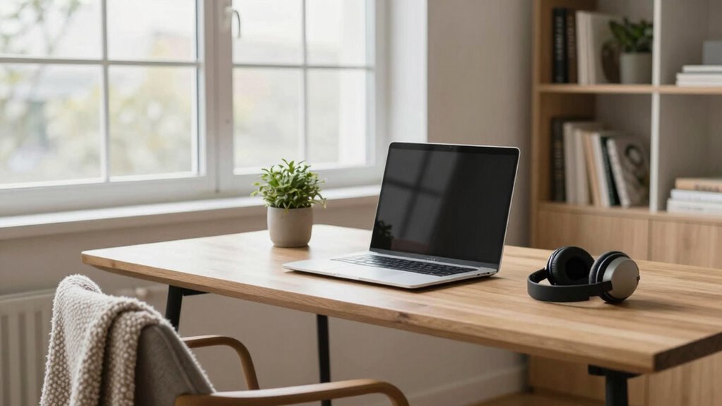 create a peaceful focused workspace