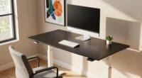 customized standing desk setup