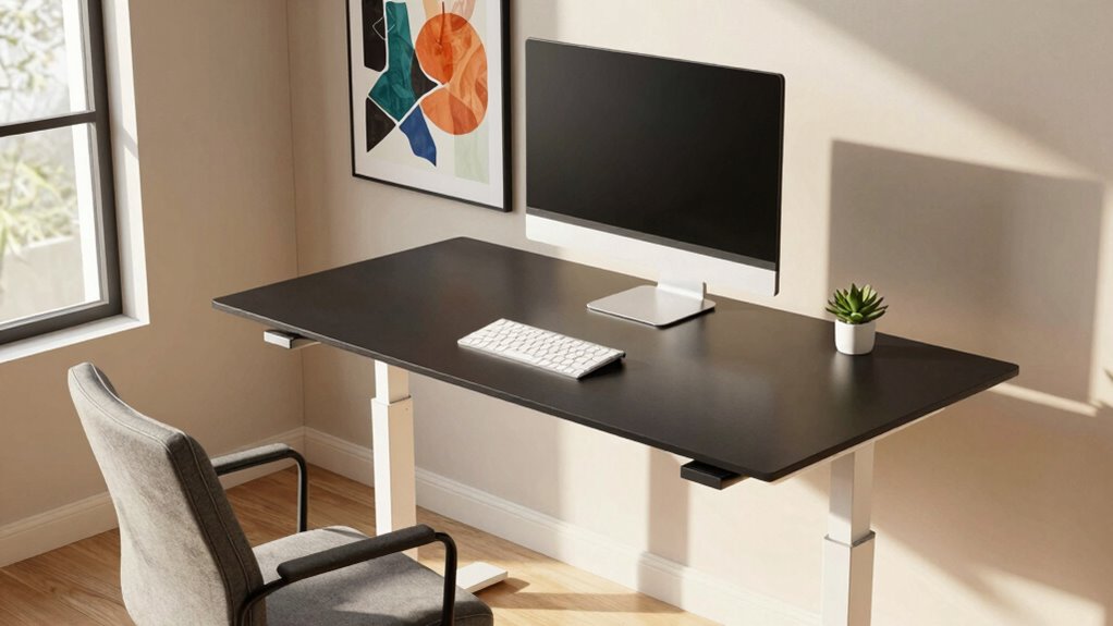 customized standing desk setup