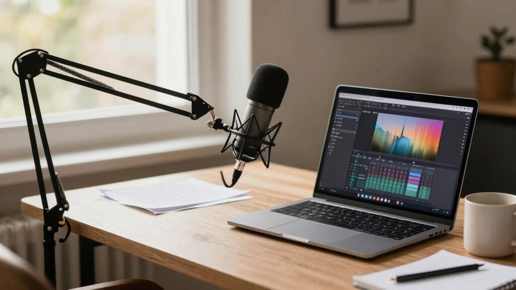 desk podcasting ergonomics