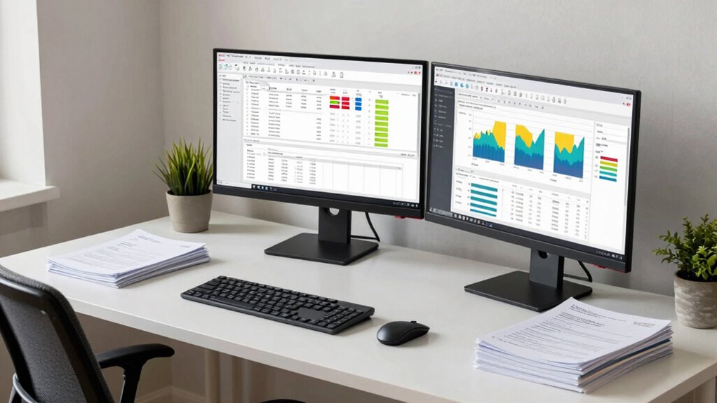 ergonomic monitor and workspace