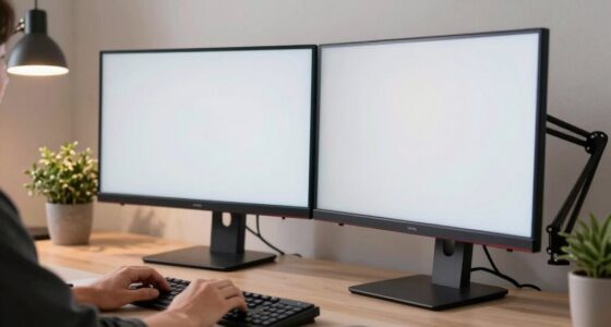 ergonomic monitor arm setup